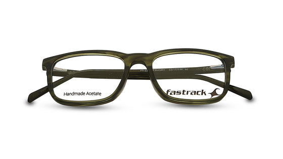 Fluid Green Rectangle Rimmed Eyeglasses (FT1227UFP3MGRV|52)