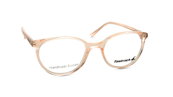 Orange Round Rimmed Eyeglasses