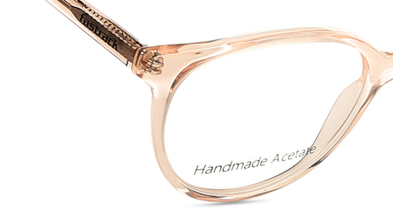 Orange Round Rimmed Eyeglasses