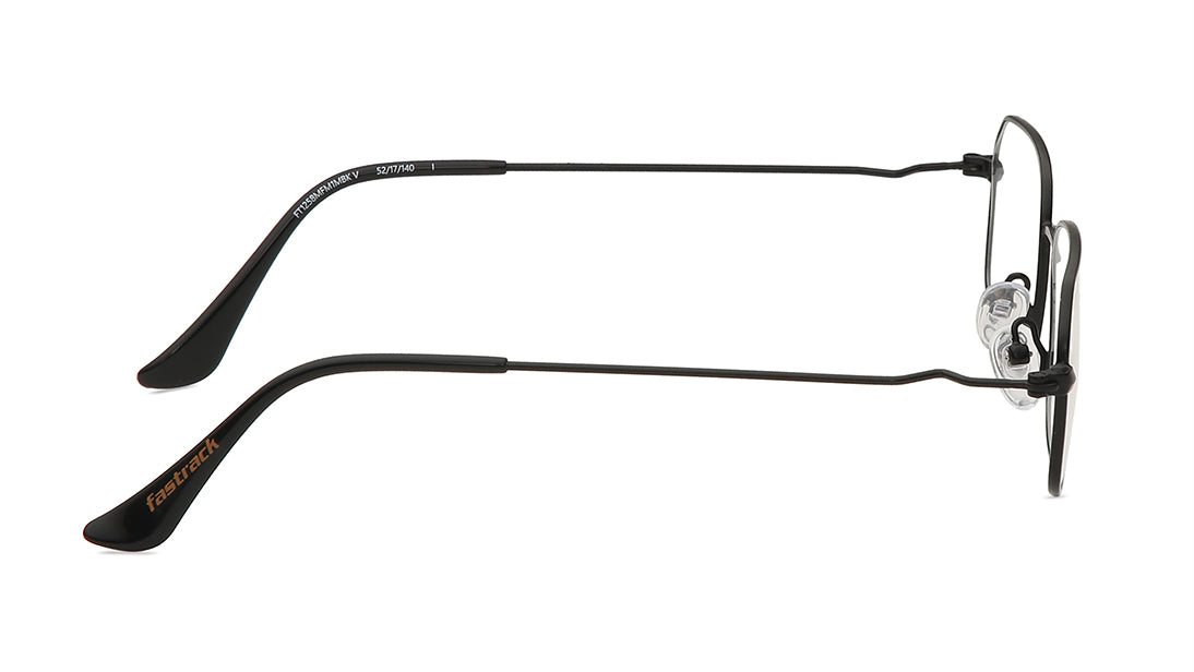 Black Rectangle Rimmed Eyeglasses (FT1258MFM1MBKV|52)
