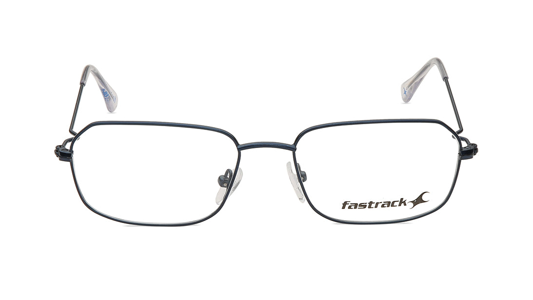 Blue Rectangle Rimmed Eyeglasses (FT1258MFM3MBLV|52)