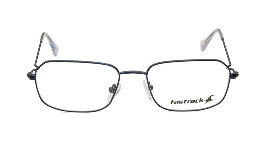 Blue Rectangle Rimmed Eyeglasses (FT1258MFM3MBLV|52)