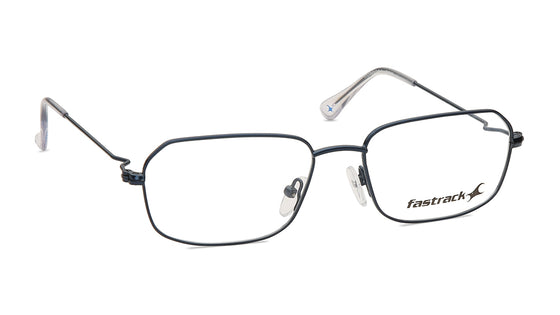Blue Rectangle Rimmed Eyeglasses (FT1258MFM3MBLV|52)
