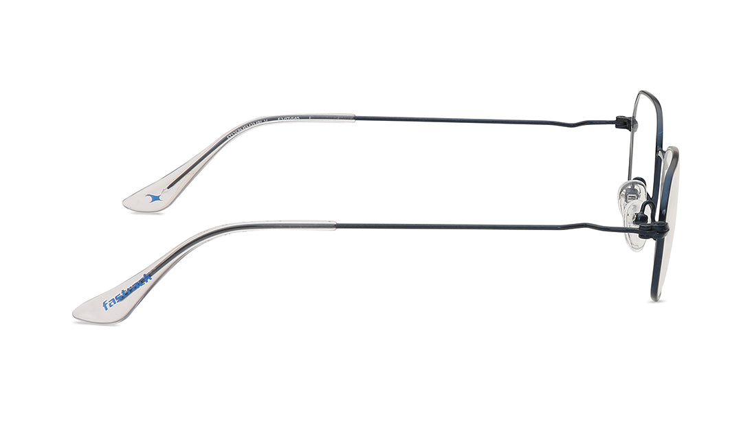 Blue Rectangle Rimmed Eyeglasses (FT1258MFM3MBLV|52)