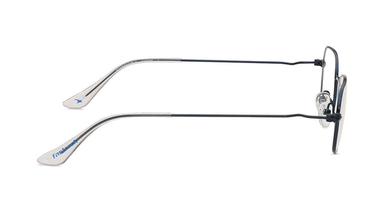Blue Rectangle Rimmed Eyeglasses (FT1258MFM3MBLV|52)