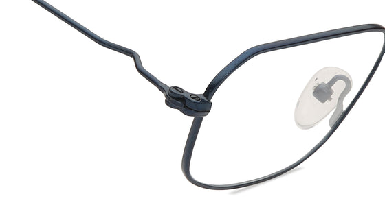Blue Rectangle Rimmed Eyeglasses (FT1258MFM3MBLV|52)