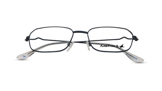 Blue Rectangle Rimmed Eyeglasses (FT1258MFM3MBLV|52)