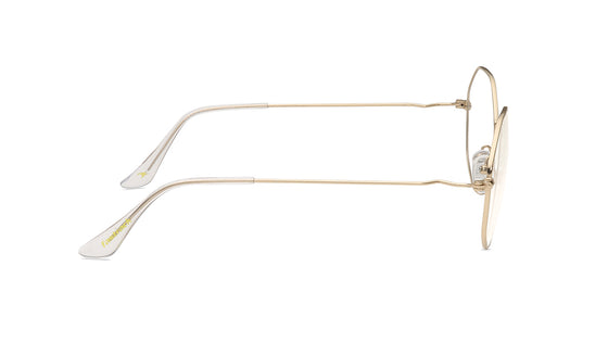 Gold Square Rimmed Eyeglasses (FT1261WFM1MGLV|54)