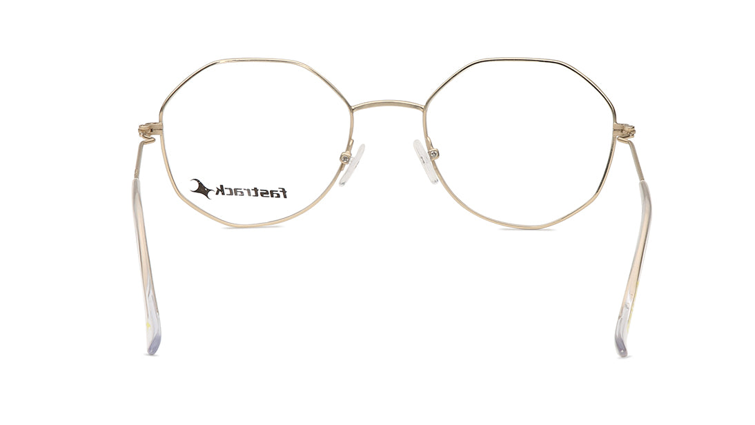Gold Square Rimmed Eyeglasses (FT1261WFM1MGLV|54)