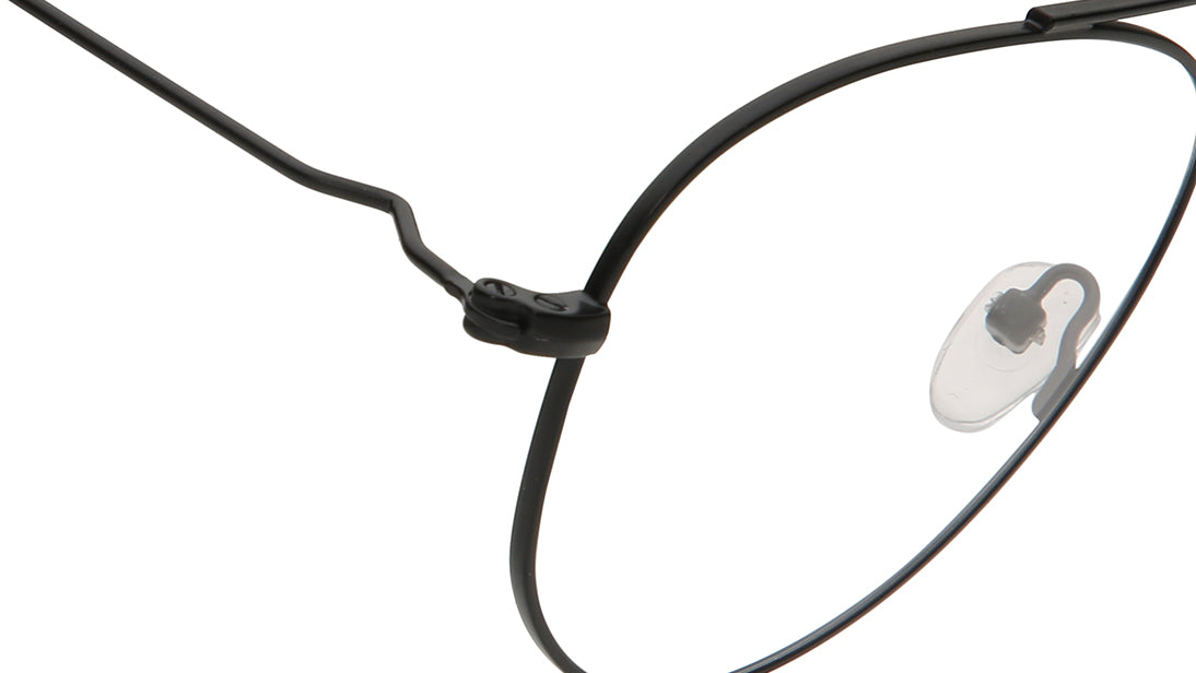 Black Pilot Rimmed Eyeglasses (FT1264UFM1MBKV|56)