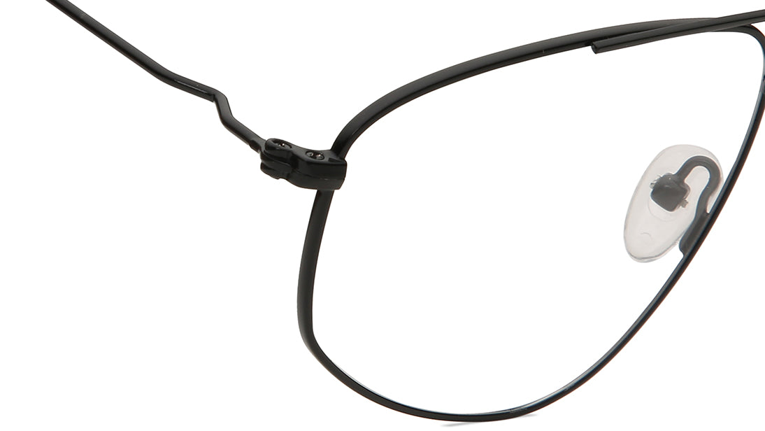 Black Pilot Rimmed Eyeglasses (FT1269MFM1MBKV|55)
