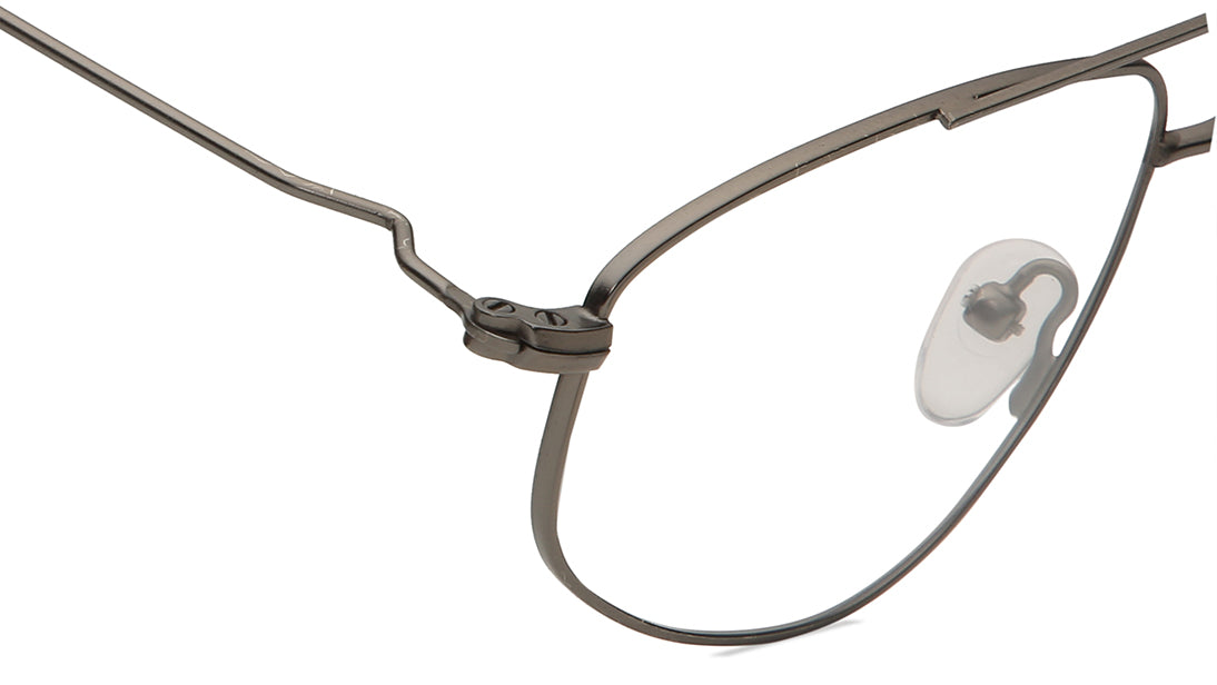 GunMetal Rimmed Eyeglasses (FT1270MFM1MGNV|53)