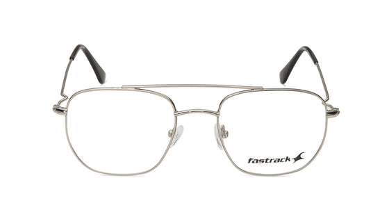 Silver Square Rimmed Eyeglasses (FT1271MFM2MSLV|52)