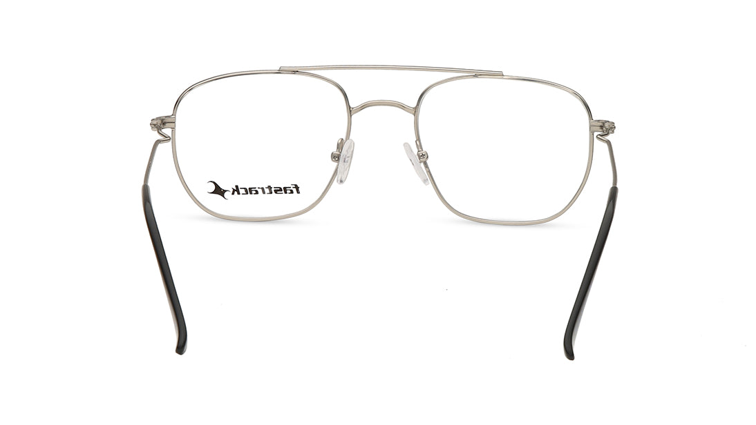 Silver Square Rimmed Eyeglasses (FT1271MFM2MSLV|52)