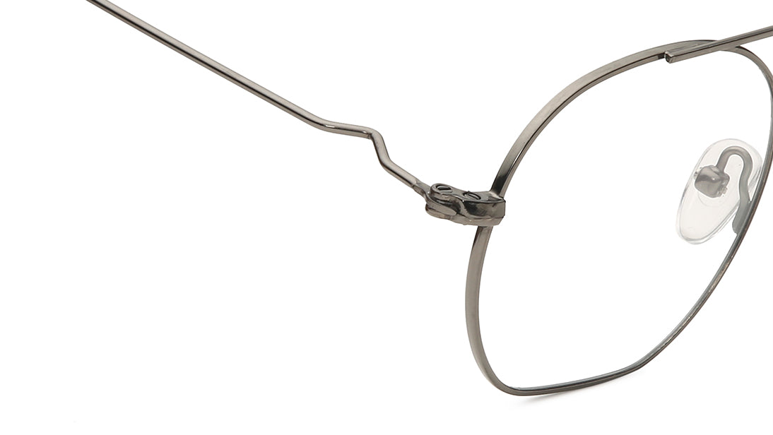 GunMetal Round Rimmed Eyeglasses (FT1273WFM1MGNV|50)