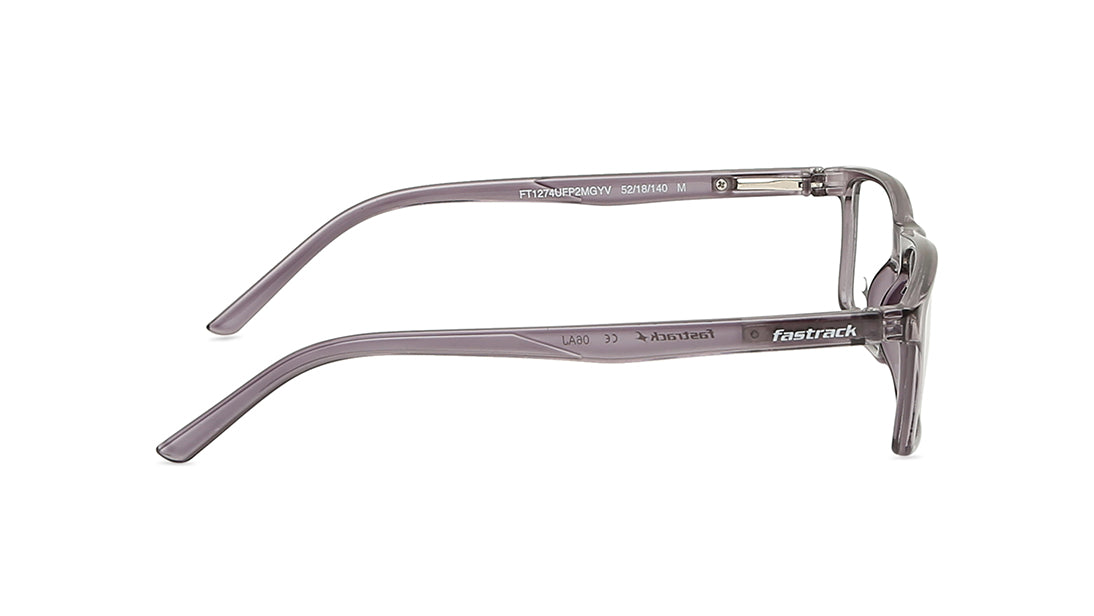 Grey Rectangle Unisex Eyeglasses (FT1274UFP2MGYV|52)