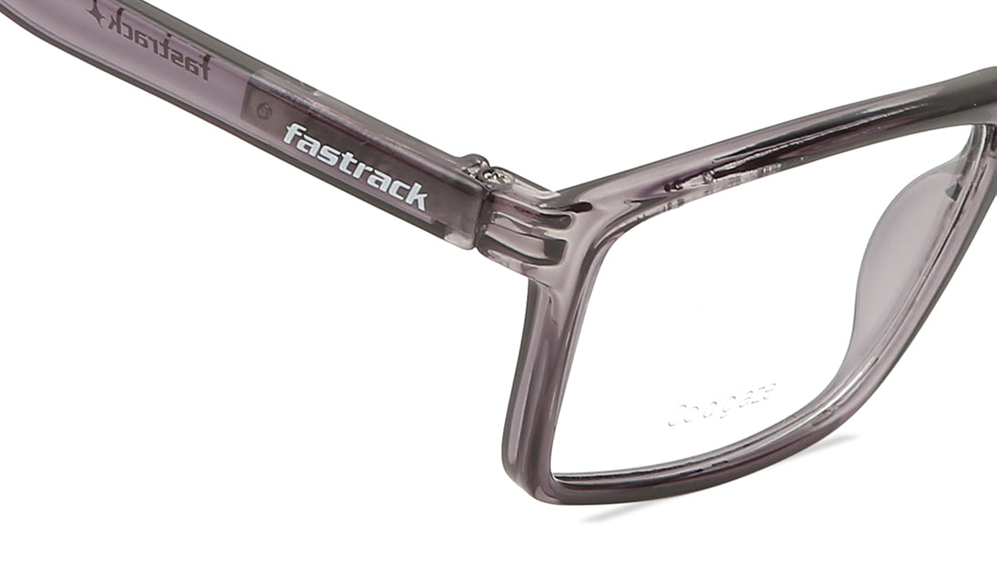 Grey Rectangle Unisex Eyeglasses (FT1274UFP2MGYV|52)