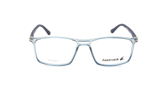Blue Rectangle Unisex Eyeglasses (FT1275UFP2MBUV|52)