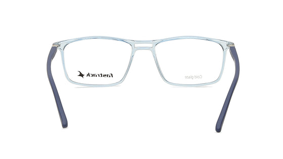Blue Rectangle Unisex Eyeglasses (FT1275UFP2MBUV|52)