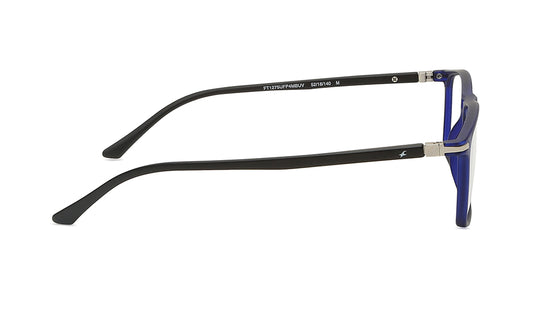 Blue Rectangle Unisex Eyeglasses (FT1275UFP4MBUV|52)