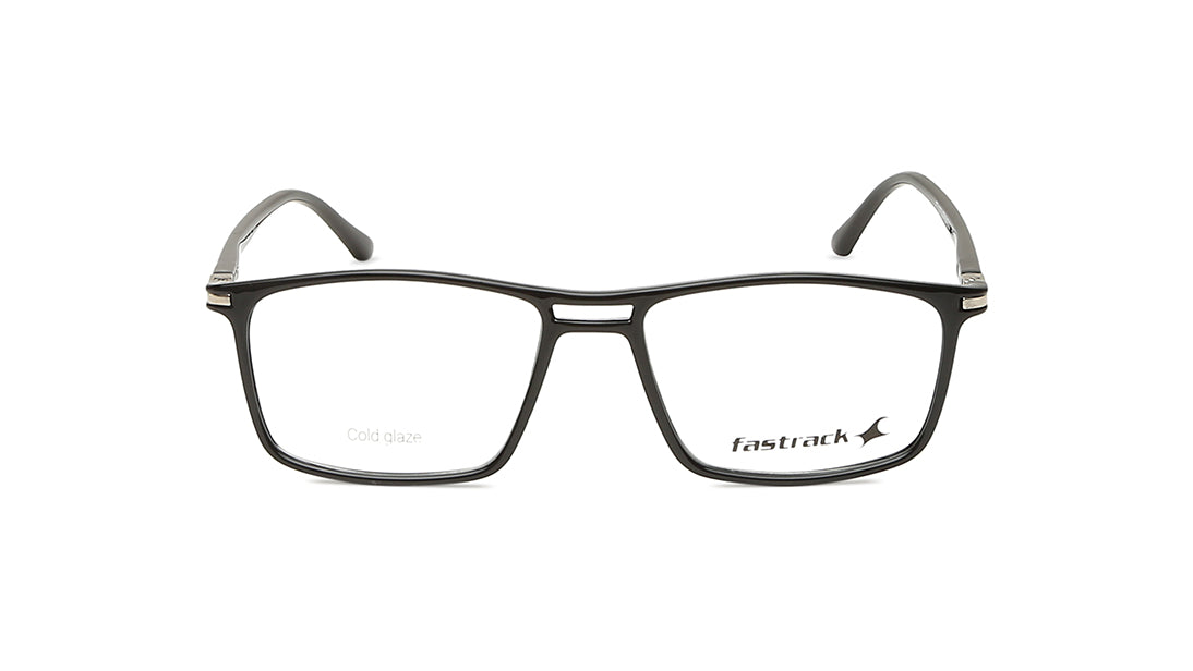 Black Rectangle Unisex Eyeglasses (FT1275UFP5MBKV|52)