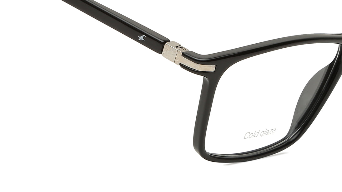 Black Rectangle Unisex Eyeglasses (FT1275UFP5MBKV|52)