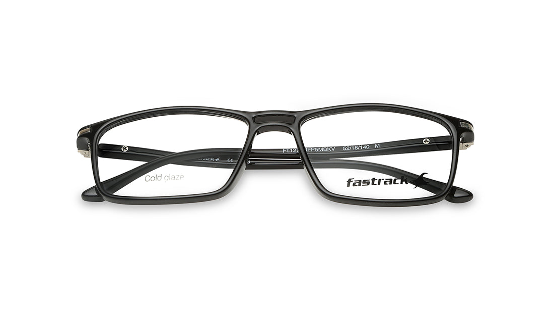Black Rectangle Unisex Eyeglasses (FT1275UFP5MBKV|52)
