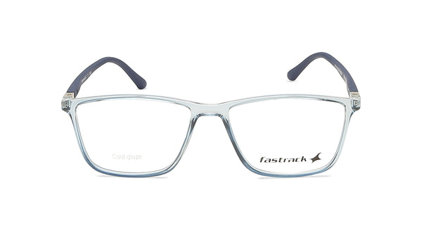 Blue Rectangle Unisex Eyeglasses (FT1276UFP4MBUV|50)