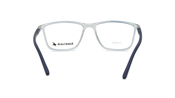 Blue Rectangle Unisex Eyeglasses (FT1276UFP4MBUV|50)