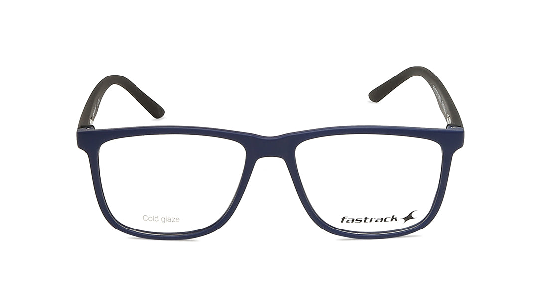 Blue Rectangle Unisex Eyeglasses (FT1277UFP1MBUV|54)