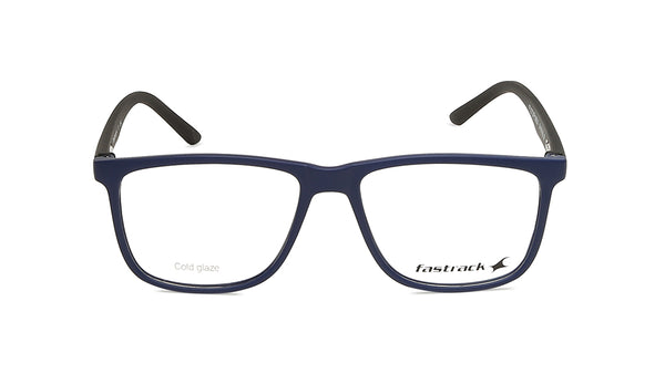 Blue Rectangle Unisex Eyeglasses (FT1277UFP1MBUV|54)