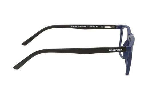 Blue Rectangle Unisex Eyeglasses (FT1277UFP1MBUV|54)