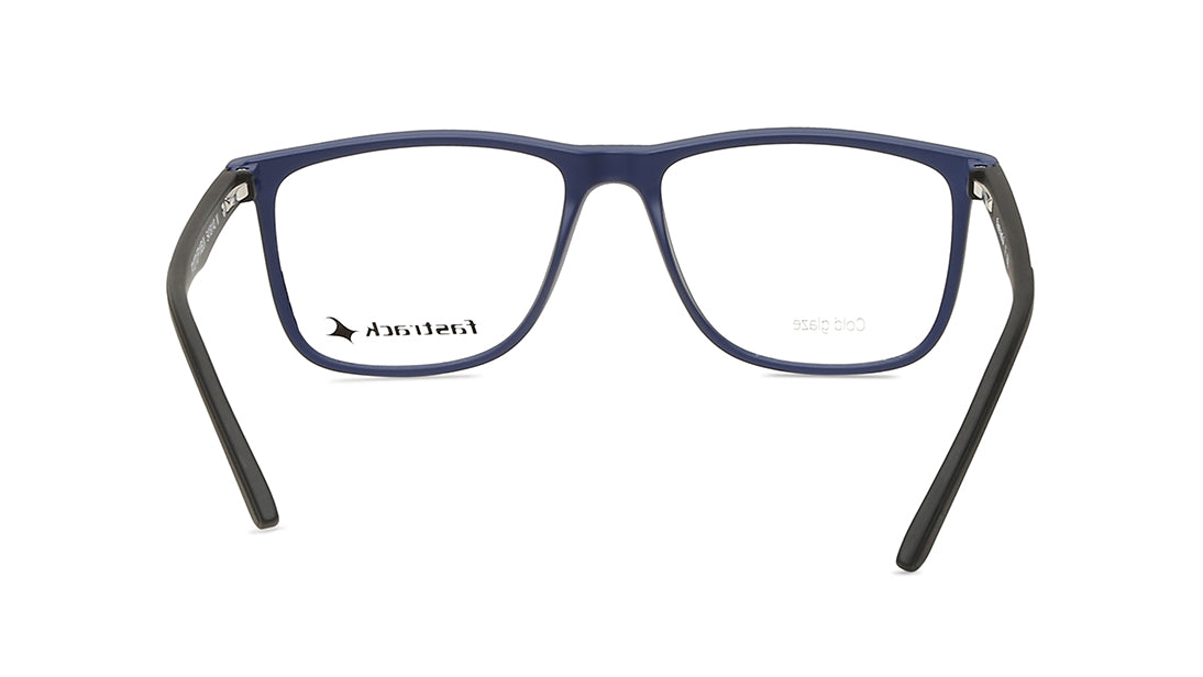 Blue Rectangle Unisex Eyeglasses (FT1277UFP1MBUV|54)