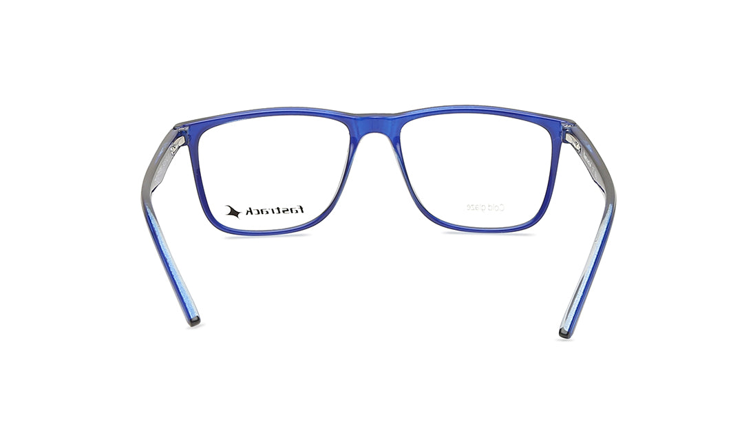 Blue Rectangle Unisex Eyeglasses (FT1277UFP3MBKV|54)