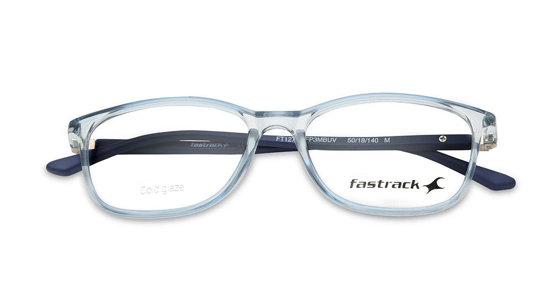 Blue CatEye Women Eyeglasses (FT1278WFP3MBUV|50)