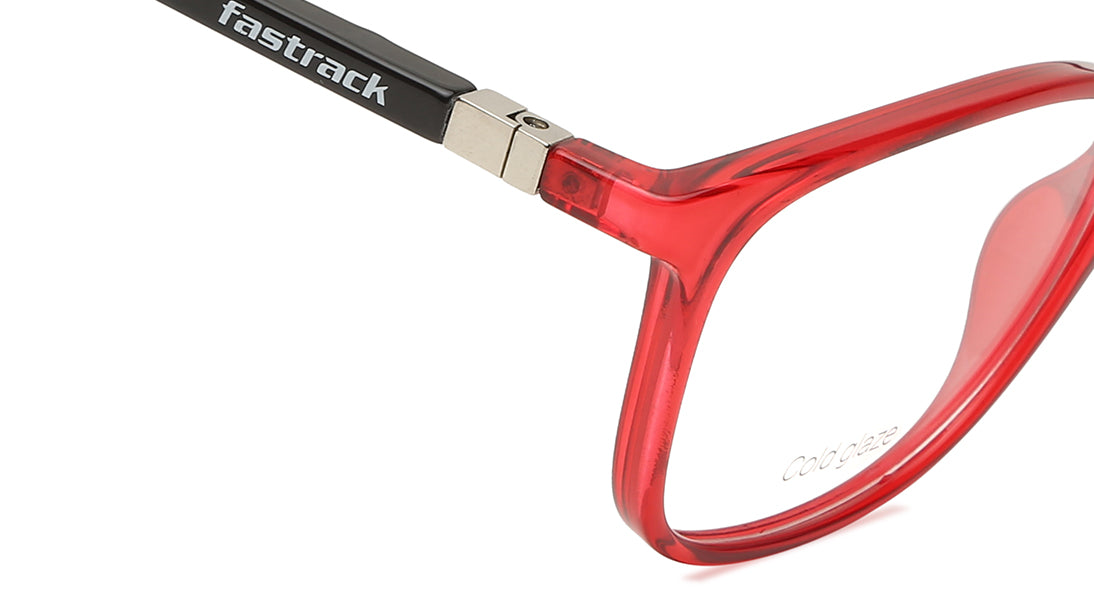 Red CatEye Women Eyeglasses (FT1278WFP4MRDV|50)