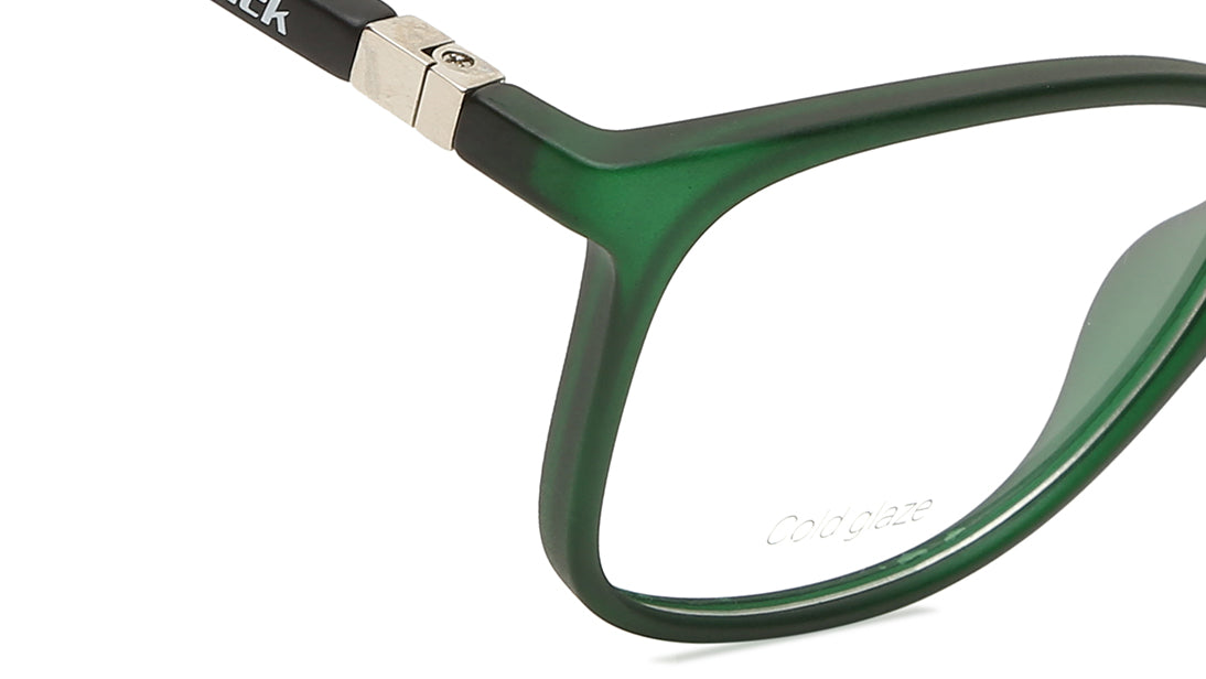 Green CatEye Women Eyeglasses (FT1278WFP6MOLV|50)