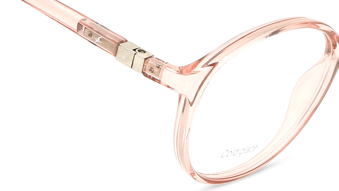 Orange Round Unisex Eyeglasses (FT1282UFP1MORV|50)