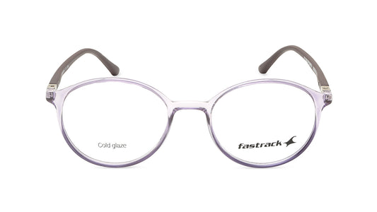 Purple Round Unisex Eyeglasses (FT1282UFP2MPRV|50)