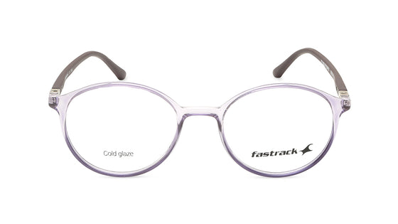Purple Round Unisex Eyeglasses (FT1282UFP2MPRV|50)