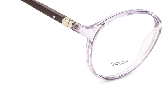 Purple Round Unisex Eyeglasses (FT1282UFP2MPRV|50)