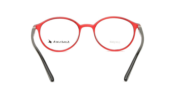 Red Round Unisex Eyeglasses (FT1282UFP4MRDV|50)
