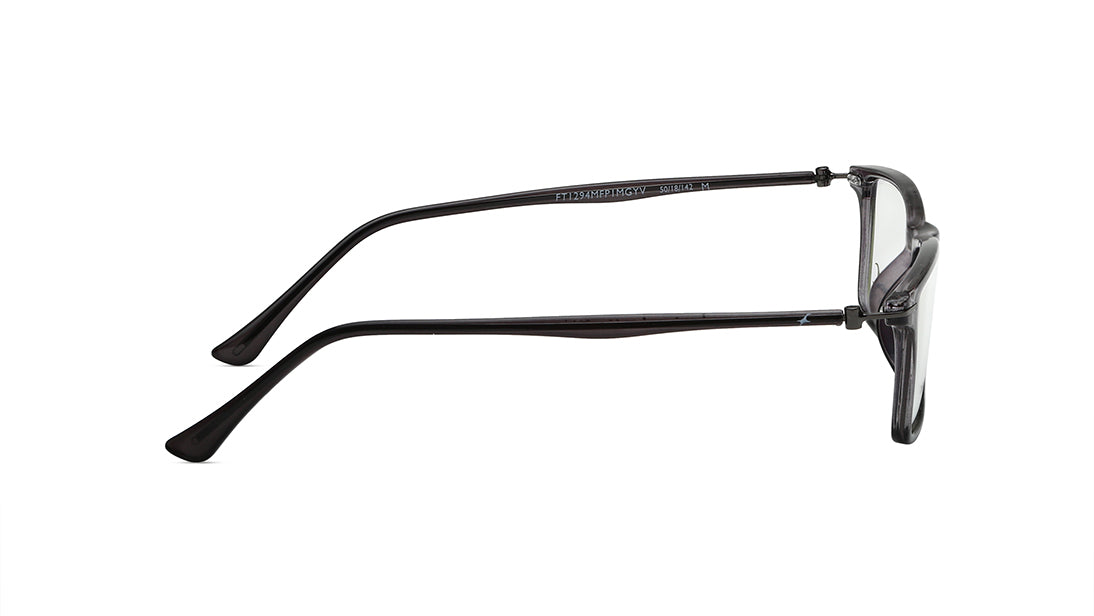 Grey Rectangle Men Eyeglasses ( FT1294MFP1MGYV|54)
