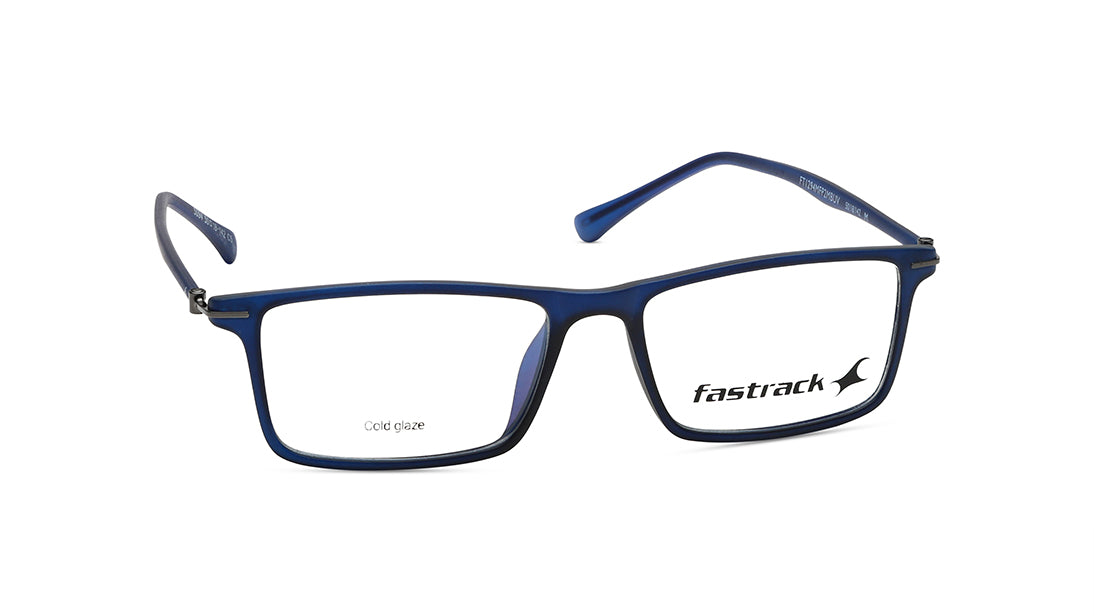 Blue Rectangle Men Eyeglasses ( FT1294MFP2MBUV|54)