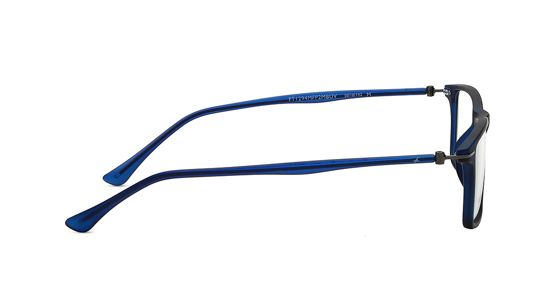 Blue Rectangle Men Eyeglasses ( FT1294MFP2MBUV|54)