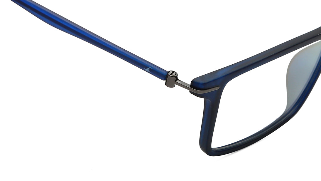 Blue Rectangle Men Eyeglasses ( FT1294MFP2MBUV|54)