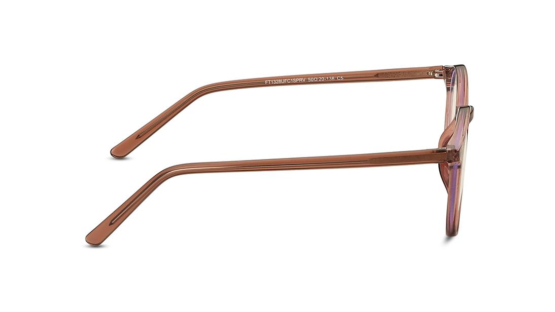 Purple Square Unisex Eyeglasses ( FT1328UFC1SPRV|50)