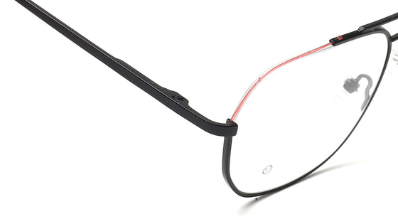 Black Semi-Rimmed Unisex Eyeglasses (FT1354MHM1MBKV|53)