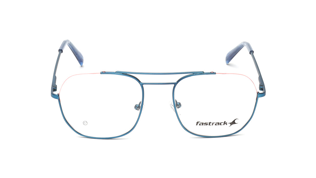 Blue Semi-Rimmed Unisex Eyeglasses (FT1354MHM3MBUV|53)