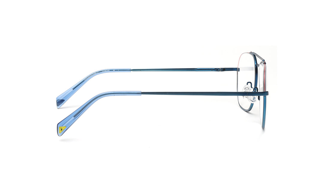 Blue Semi-Rimmed Unisex Eyeglasses (FT1354MHM3MBUV|53)